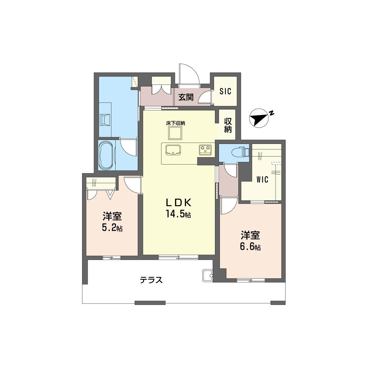 112号室 間取図